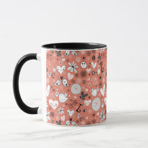 Tasse Motif d'inséparables