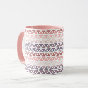 Tasse Motif du triangle Pastel Violet violet rose mauve