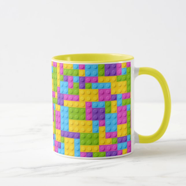 Tasse Motif en plastique de blocs de construction (Droite)