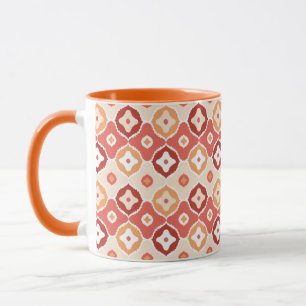 Tasse motif géométrique de l'ikat d'or