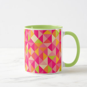 Tasse Motif géométrique de triangles