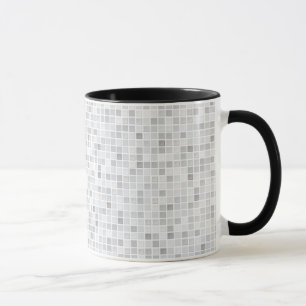 Tasse Motif gris de tuiles