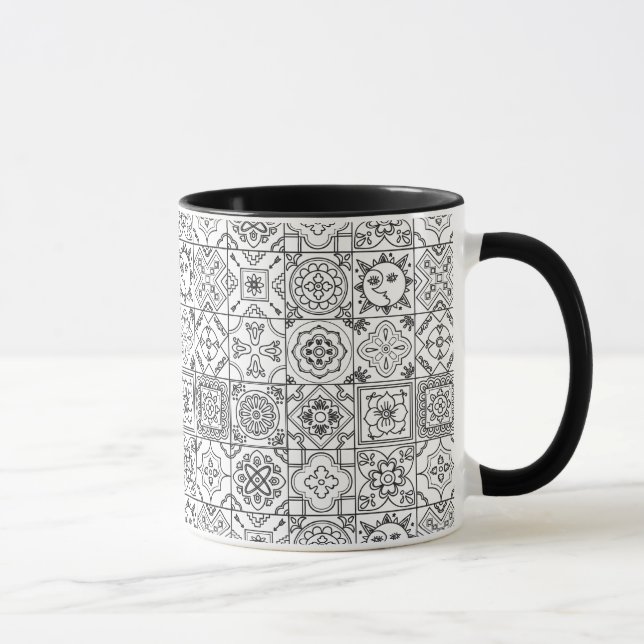 Tasse Motif inspiré de Talavera (Droite)