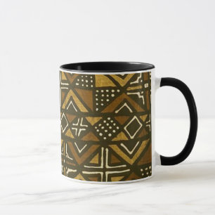 Tasse Motif kenyan #1 de tissu de boue
