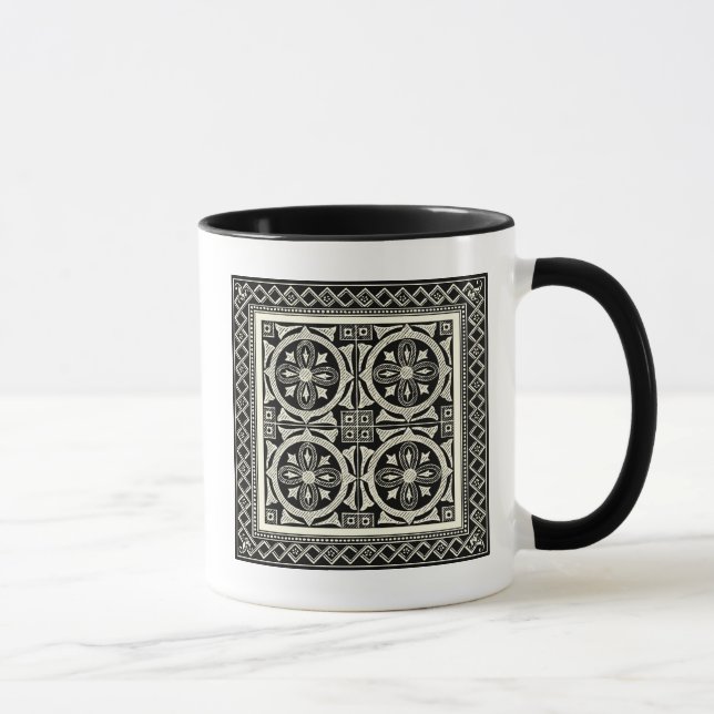 Tasse Motif Mandala noir et blanc par Vision Studio (Droite)