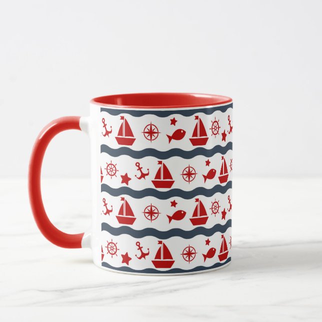 Tasse Motif maritime mignon (Gauche)