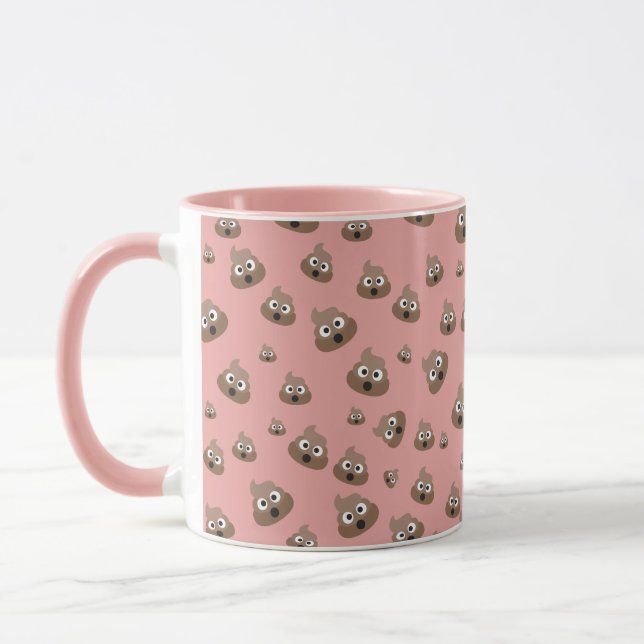 Tasse Motif mignon d'Emoji de dunette (Gauche)