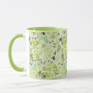 Tasse motif montrant de petits oiseaux de bébé