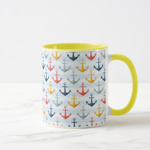 Tasse Motif nautique avec des Ancres