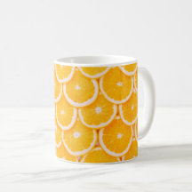 tasse motif orange