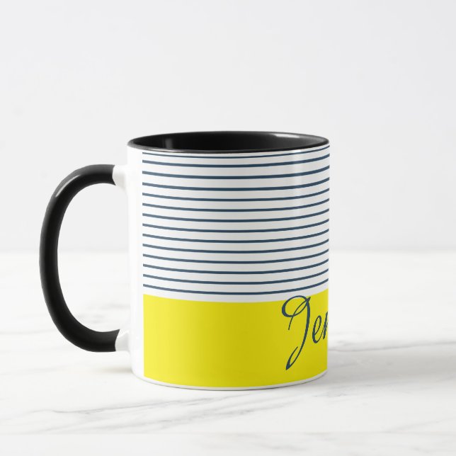 Tasse Motif rayé moderne (Gauche)