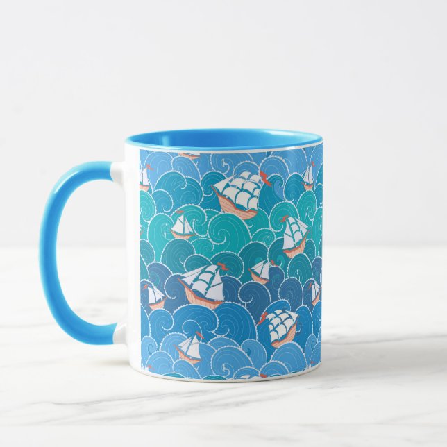 Tasse Motif rocheux de mer (Gauche)