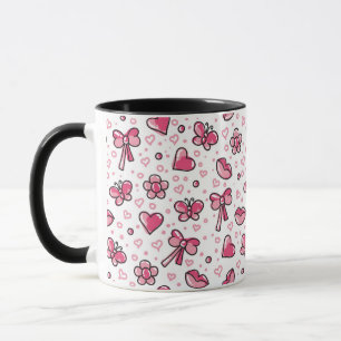 Tasse motif romantique