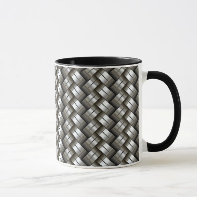 Tasse Motif tissé en métal (Droite)