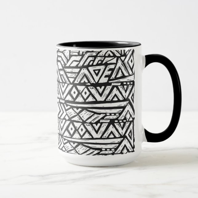 Tasse Motif tribal Artsy inspiré (Droite)