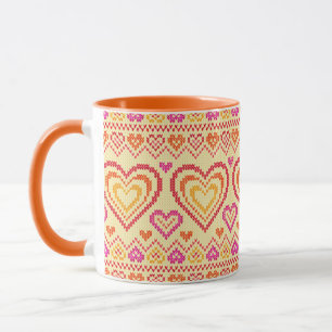 Tasse Motif tricoté par Saint-Valentin