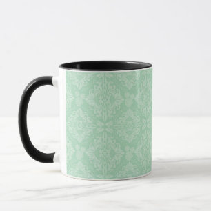 Tasse Motif vert de damassé