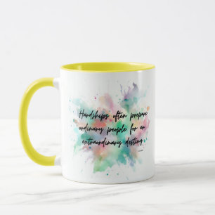 Tasse motivationnelle avec une citation de C.S. Le