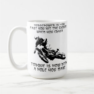 Tasse Motocross Moto Cross Torque Hole Drôle