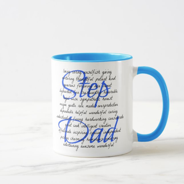 Tasse Mots pour Étape Papa (Droite)