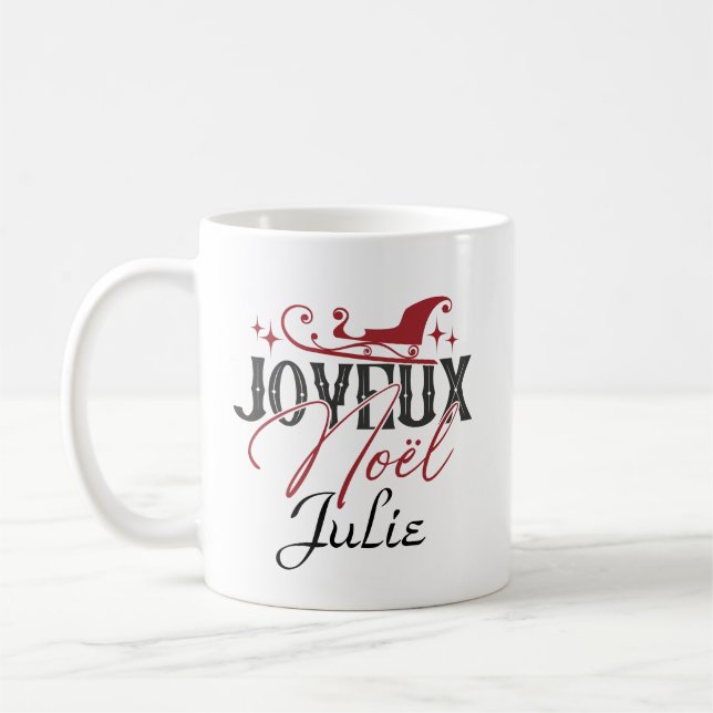 Tasse  mug de Noël personnalisable (Gauche)