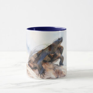 Tasse Mug en forme de Tortue sur un Rocher Art Rep
