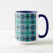 Tasse MUG Jimette Design bleue et blanche
