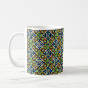 Tasse MUG Jimette Design vert bleu et orange