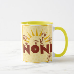 Tasse Mug Noni Sunburst Jaune Grand-mère italienne