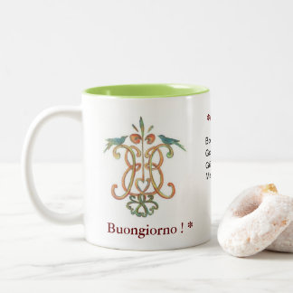 Tasse multilingue de matin de *Good de Buongiorno/
