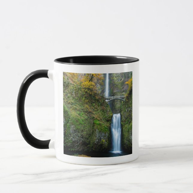 Tasse Multnomah Tombe En Automne Dans La Gorge Columbia (Gauche)