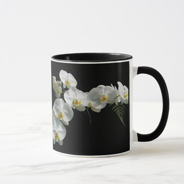 Tasse Musique à orchidées blanches (Droite)