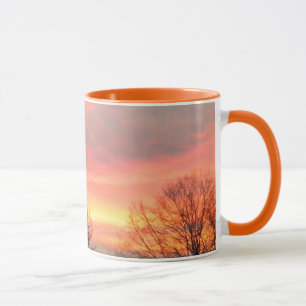 Tasse Musique couché de soleil d'hiver