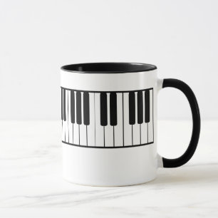 Tasse Musique de clavier de piano