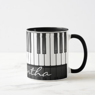Tasse Musique de conception de clavier de piano