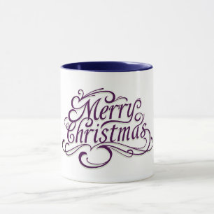 Tasse Musique de Noël Joyeuse à deux tons