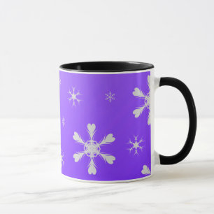 Tasse Musique de Snowflakes violet