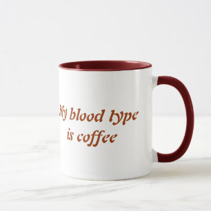 Tasse Musique de type sanguin