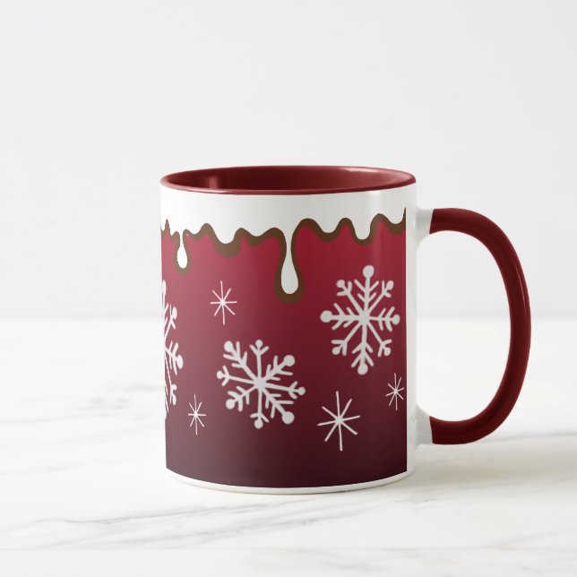 Tasse Musique des flocons rouges (Droite)