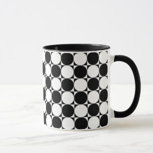 Tasse Musique Pois noire et blanche
