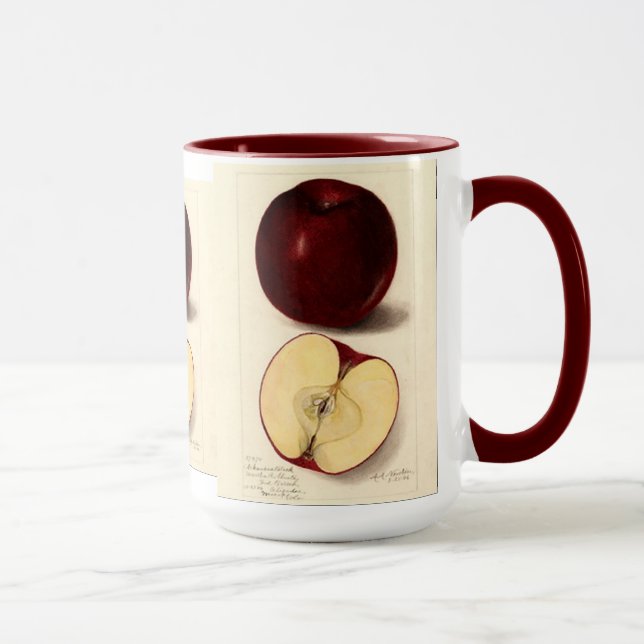 Tasse Musique vintage à la pomme (Droite)