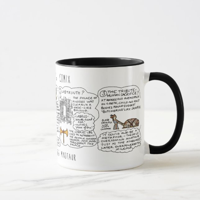 Tasse Mythe grec Comix Minotaur Myth mug! (Droite)