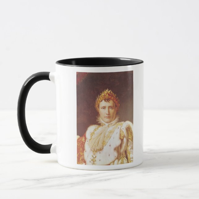 Tasse Napoléon I dans des robes longues de couronnement, (Gauche)