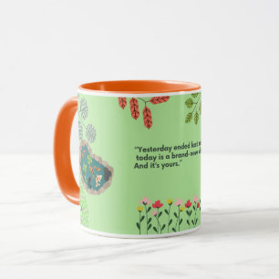 TASSE NATURE VIBRANTE - ART FLORAL BOTANIQUE VERT