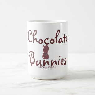 Tasse naturelle vintage de lapins de chocolat