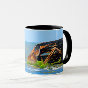 Tasse Naufrage Abstrait Bleu