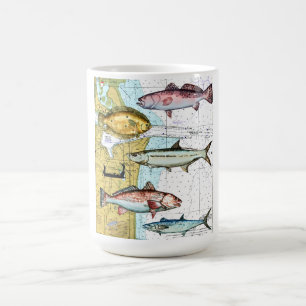Tasse nautique de coffe de carte