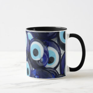 Tasse Nazar Amulets Evil Pierres Oeil Bleu Motif