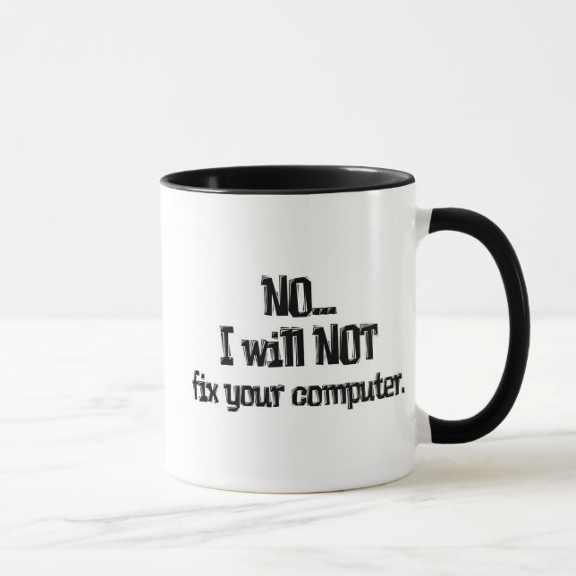 Tasse Ne corrigera pas votre ordinateur (Droite)