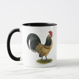 Tasse Néerlandais Bantam : Bleu Quail Rooster